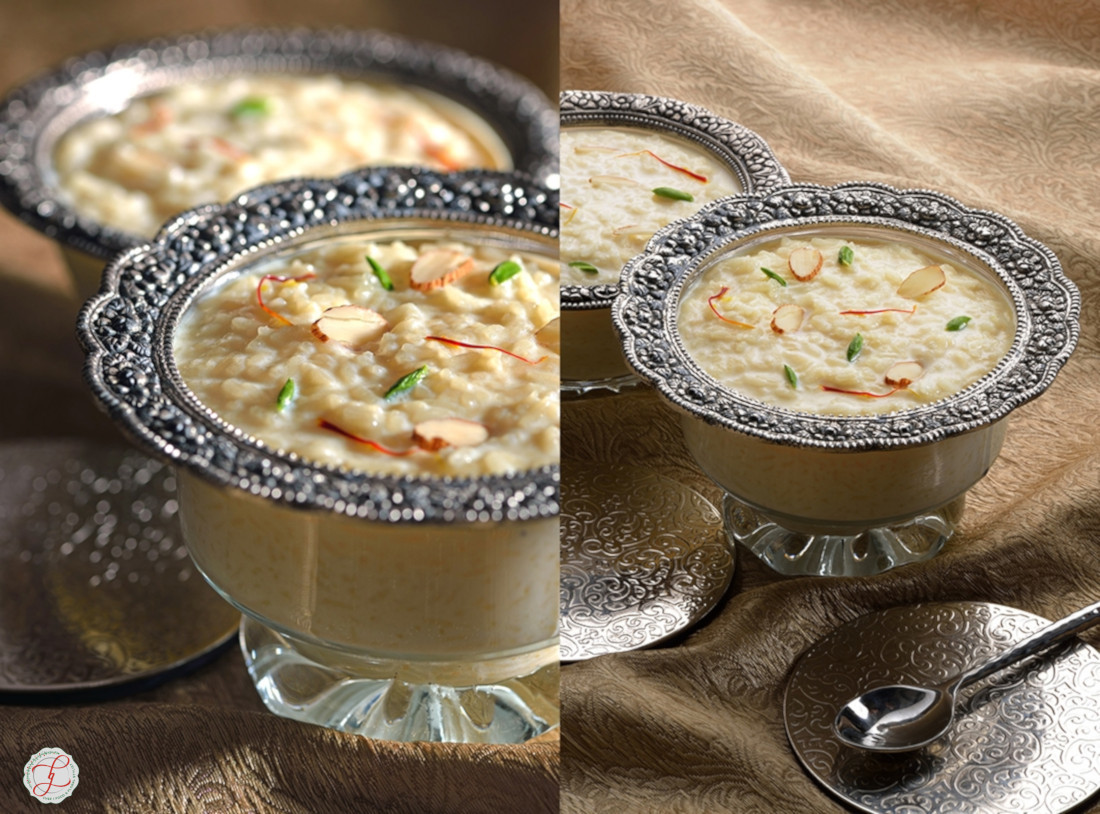 Foodstyling-Desserts-Indian Sweets Kheer recipe, a Rice pudding