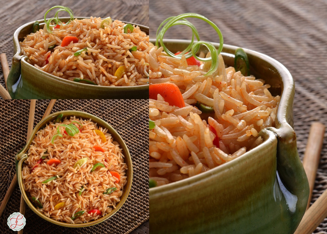 Food-Indian Rice Chinese rice popularly known as Chinese fried rice