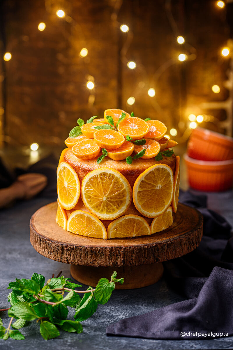 Food Stylist for western dessert- Orange pound cake