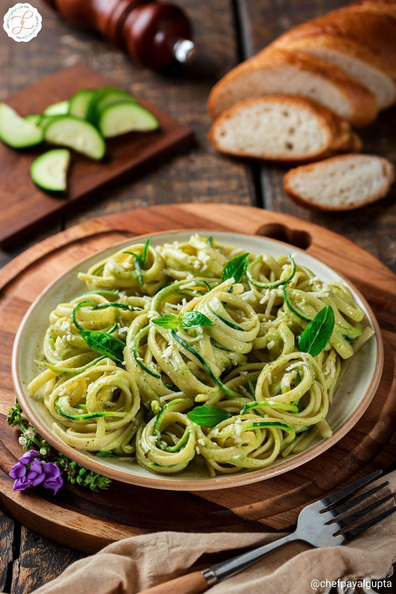 low carb pasta, keto pasta recipe, zucchini recipe, food photoraphy